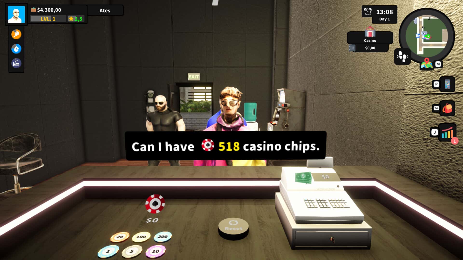 Casino Management Simulator